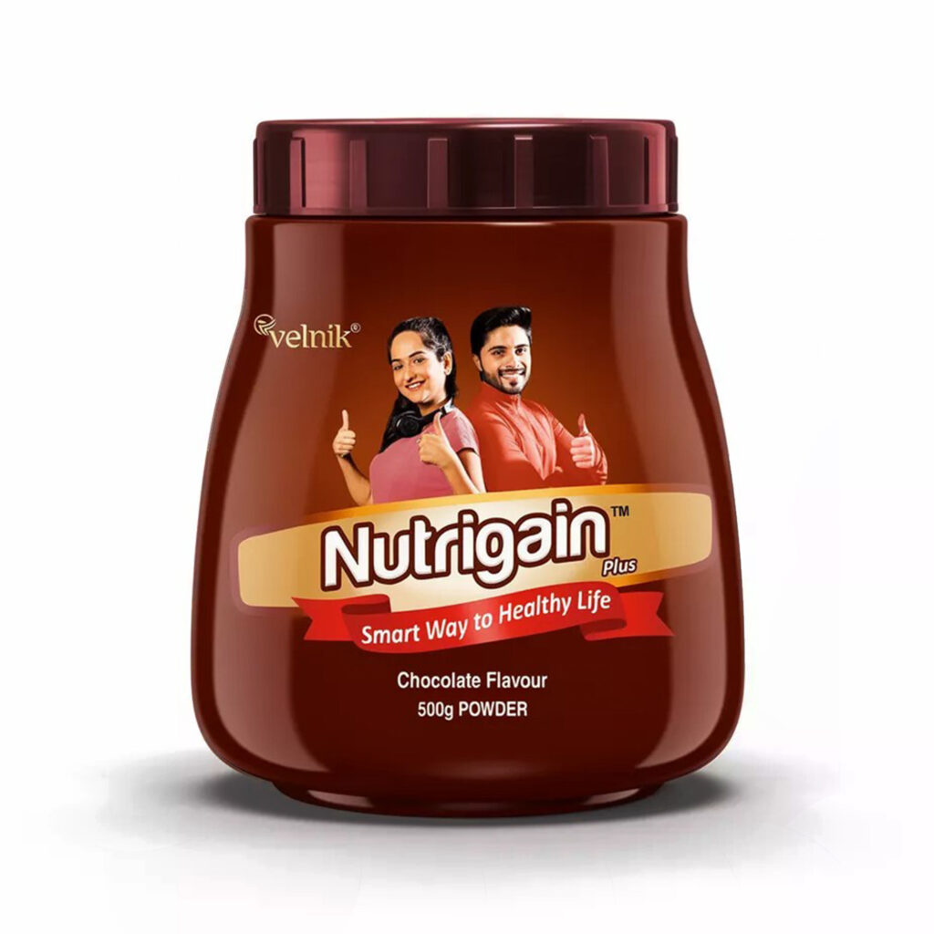 Ayurvedic Weight Gainer Supplement Powder for Men Women & Adults with Natural Ingredients to Improve Stamina, Appetite and Overall Wellness 500 gm (Chocolate Flavour)