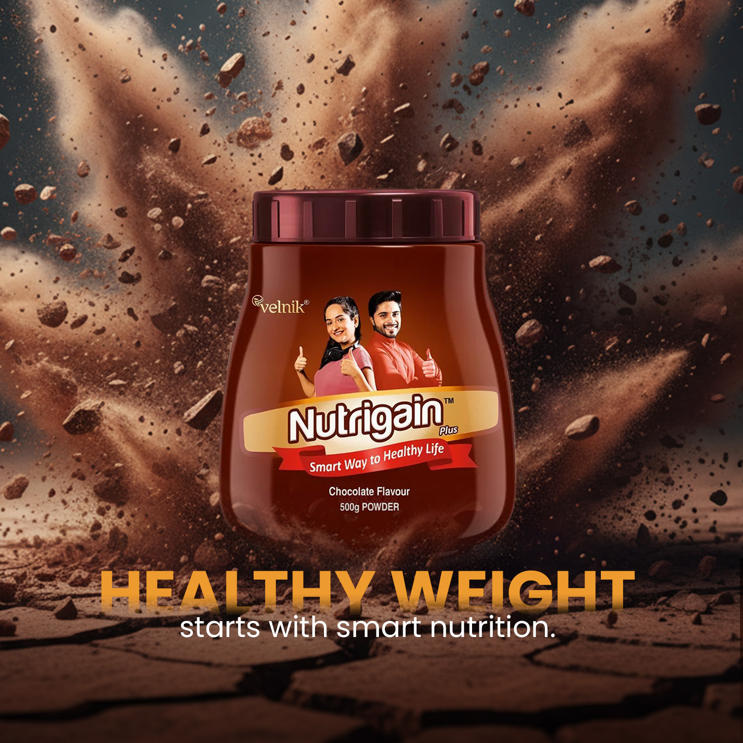 Ayurvedic Weight Gainer Supplement Powder for Women and Men Chocolate Flavour 500 gm (pack of 2) - Image 5