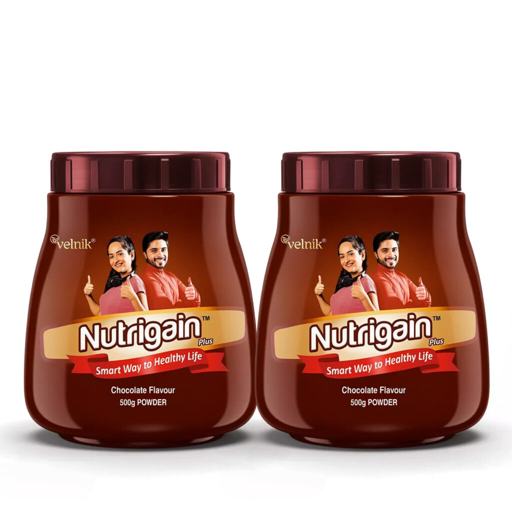 Ayurvedic Weight Gainer Supplement Powder for Women and Men Chocolate Flavour 500 gm (pack of 2)